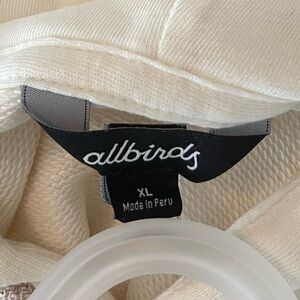 Allbirds cream colored extra large hoodie